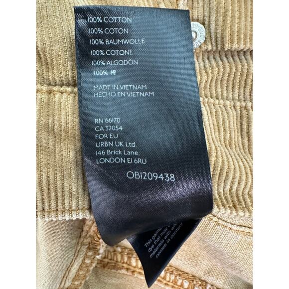 BDG Olive Green Corduroy Slim Straight Women’s Pants Size 27 - Picture 8 of 8